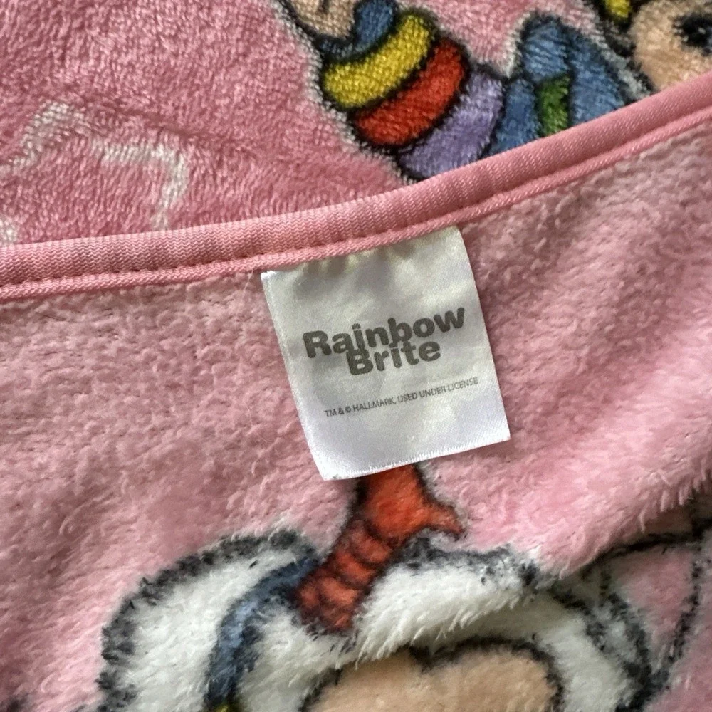 Rainbow Brite Throw Blanket Starlite 80s Kidcore Kawaii Pastelcore Nostalgiacore